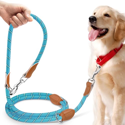 PETCOOZ Hundeleine 3 M Verstellbare Schleppleine für Mittel- & Großhunde(15-60kg), Reflektierende Freihandleine mit 2 Karabiner, Doppelleine aus Robustem Nylon, 200 kg Extreme Kraft PETCOOZ Hundeleine 3 M Verstellbare Schleppleine für Mittel- & Großhunde(15-60kg), Reflektierende Freihandleine mit 2 Karabiner, Doppelleine aus Robustem Nylon, 200 kg Extreme Kraft von PETCOOZ