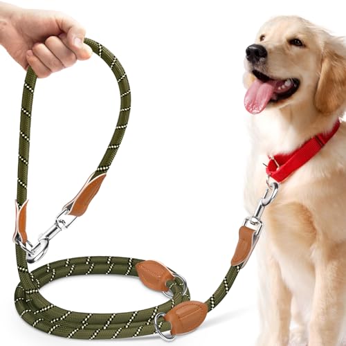 PETCOOZ Hundeleine 3 M Verstellbare Schleppleine für Mittel- & Großhunde(15-60kg), Reflektierende Freihandleine mit 2 Karabiner, Doppelleine aus Robustem Nylon, 200 kg Extreme Kraft PETCOOZ Hundeleine 3 M Verstellbare Schleppleine für Mittel- & Großhunde(15-60kg), Reflektierende Freihandleine mit 2 Karabiner, Doppelleine aus Robustem Nylon, 200 kg Extreme Kraft von PETCOOZ