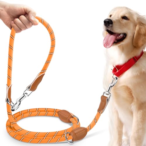 PETCOOZ Hundeleine 3 M Verstellbare Schleppleine für Mittel- & Großhunde(15-60kg), Reflektierende Freihandleine mit 2 Karabiner, Doppelleine aus Robustem Nylon, 200 kg Extreme Kraft PETCOOZ Hundeleine 3 M Verstellbare Schleppleine für Mittel- & Großhunde(15-60kg), Reflektierende Freihandleine mit 2 Karabiner, Doppelleine aus Robustem Nylon, 200 kg Extreme Kraft von PETCOOZ
