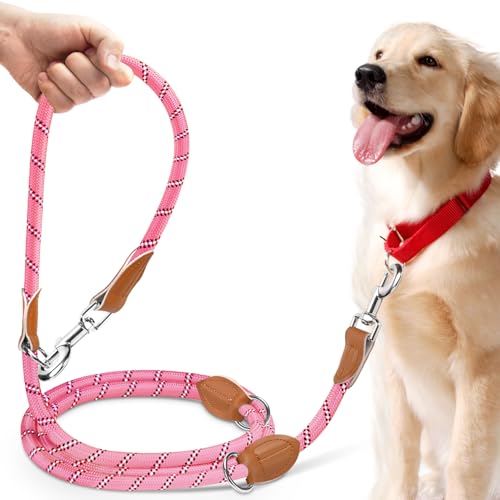 PETCOOZ Hundeleine 3 M Verstellbare Schleppleine für Mittel- & Großhunde(15-60kg), Reflektierende Freihandleine mit 2 Karabiner, Doppelleine aus Robustem Nylon, 200 kg Extreme Kraft PETCOOZ Hundeleine 3 M Verstellbare Schleppleine für Mittel- & Großhunde(15-60kg), Reflektierende Freihandleine mit 2 Karabiner, Doppelleine aus Robustem Nylon, 200 kg Extreme Kraft von PETCOOZ