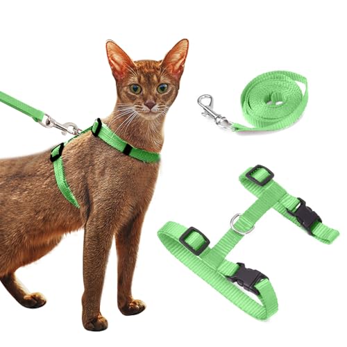 PETCUTE 2 Stücke katzengeschirr mit Leine ausbruchsicher Katzengeschirr und Leine Einstellbarer PETCUTE 2 Stücke katzengeschirr mit Leine ausbruchsicher Katzengeschirr und Leine Einstellbarer von PETCUTE