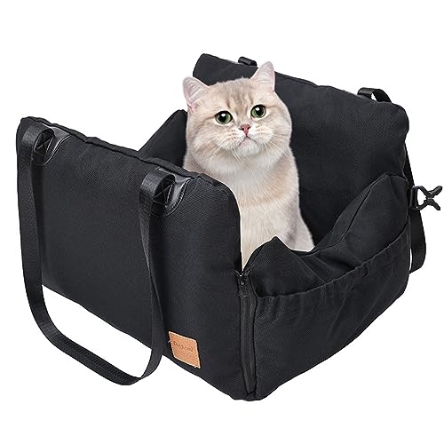 PETCUTE 3-in-1 Hund Autositz,Waschbare Hundesitz kleine und mittlere Hunde mit Clip-on-Sicherheitsleine und Lagerung Tasche,Wasserdichter Haustier Sicherheit Autositz mit abnehmbarem Kissen PETCUTE 3-in-1 Hund Autositz,Waschbare Hundesitz kleine und mittlere Hunde mit Clip-on-Sicherheitsleine und Lagerung Tasche,Wasserdichter Haustier Sicherheit Autositz mit abnehmbarem Kissen von PETCUTE