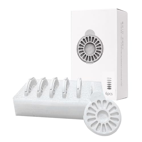 PETCUTE 6 Stück Wasserbrunnen Filter,Katzenwasserbrunnenfilter für Haustier-Blumenbrunnen, Ersatzfilter, rund, mit Aktivkohle und Harz für automatischen Hundetrinkspender,Katzen-Wasserbrunnen PETCUTE 6 Stück Wasserbrunnen Filter,Katzenwasserbrunnenfilter für Haustier-Blumenbrunnen, Ersatzfilter, rund, mit Aktivkohle und Harz für automatischen Hundetrinkspender,Katzen-Wasserbrunnen von PETCUTE