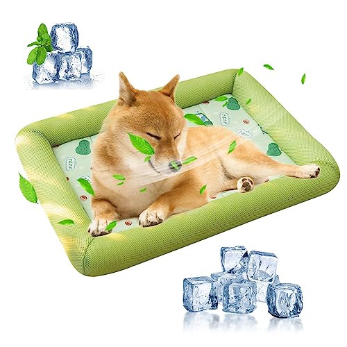PETCUTE Atmungsaktiv Kühlmatte für Hunde Katzen,Selbstkühlend Hundebett Kleine Hunde,Kühlkissen für Hunde,Waschbar Haustier Kühlmatte mit Rutschfester Unterseite,Passend für Sommer PETCUTE Atmungsaktiv Kühlmatte für Hunde Katzen,Selbstkühlend Hundebett Kleine Hunde,Kühlkissen für Hunde,Waschbar Haustier Kühlmatte mit Rutschfester Unterseite,Passend für Sommer von PETCUTE