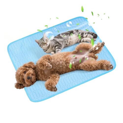 PETCUTE Gel-Freie Kühlmatte für Hunde,Selbstkühlende Kühldecke Hund,Kühlmatte Katze,Ungiftige Kühlpads für Haustiere,Waschbare Kühlpads für Haustiere,rutschfest,Perfekt für Auto,Reise und Zuhause L PETCUTE Gel-Freie Kühlmatte für Hunde,Selbstkühlende Kühldecke Hund,Kühlmatte Katze,Ungiftige Kühlpads für Haustiere,Waschbare Kühlpads für Haustiere,rutschfest,Perfekt für Auto,Reise und Zuhause L von PETCUTE