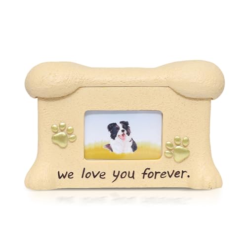 PETCUTE Haustier-Aschebox für Hunde, Tierurnen für Hunde oder Katzen,Hundeurnen für Asche,Einäscherungsurnen mit Fotorahmen, Gedenkgeschenk für verlorene Haustiere PETCUTE Haustier-Aschebox für Hunde, Tierurnen für Hunde oder Katzen,Hundeurnen für Asche,Einäscherungsurnen mit Fotorahmen, Gedenkgeschenk für verlorene Haustiere von PETCUTE