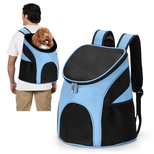 PETCUTE Haustier Träger Rucksack Hunde rucksäcke für kleine Hund und Katzen Belüfteten Design Hunde Tasche Reise Schultertaschen für das Wandern im Freien von PETCUTE