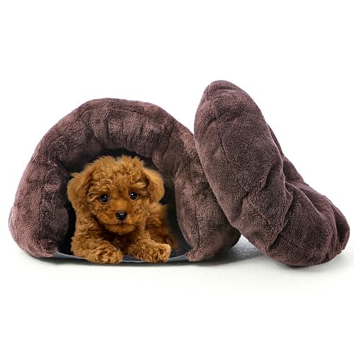 PETCUTE Haustierbett Katzenbetten Hundebetten Katze Kuschelhöhle für Katze Warmer Plüsch Katzenhöhle Hundekorb Katzenkissen Haustiere Höhle Zwinger PETCUTE Haustierbett Katzenbetten Hundebetten Katze Kuschelhöhle für Katze Warmer Plüsch Katzenhöhle Hundekorb Katzenkissen Haustiere Höhle Zwinger von PETCUTE