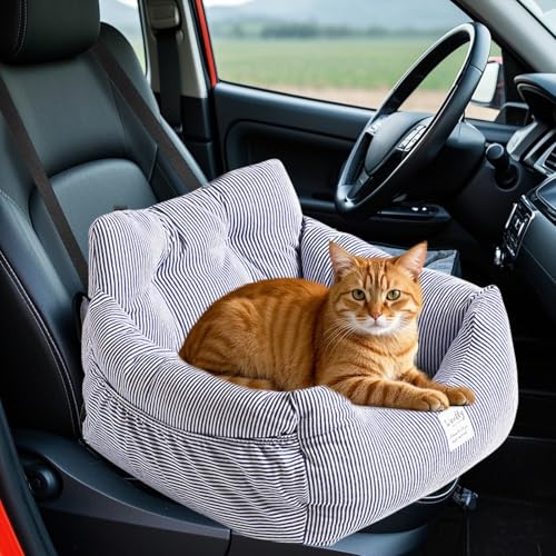 PETCUTE Hund Autositz,Autositz für Hunde,Waschbar Haustier-Autositz mit Aufbewahrungstasche,Clip-on-Sicherheitsleine, Bequem und rutschfest Sitzerhöhung für Hunde,Geeignet für alle Arten von Autos PETCUTE Hund Autositz,Autositz für Hunde,Waschbar Haustier-Autositz mit Aufbewahrungstasche,Clip-on-Sicherheitsleine, Bequem und rutschfest Sitzerhöhung für Hunde,Geeignet für alle Arten von Autos von PETCUTE