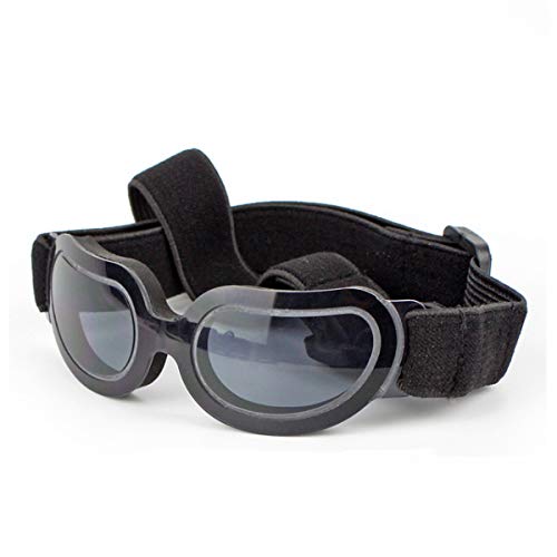 PETCUTE Hund Brille Sonnenbrille wasserdichte leichte UV-Schutz Sonnenbrille für kleine mittlere Hund oder Katze Schwarz von PETCUTE