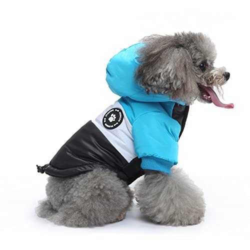 PETCUTE Hund Wintermantel Winterjacke mit Kapuze, Hundemantel mit Knopfverschluss,Verstellbar Hundejacke für Kleine Mittelere und Große Hunde,Winter Hundejacke Hundeweste Kleidung für den Winter von PETCUTE