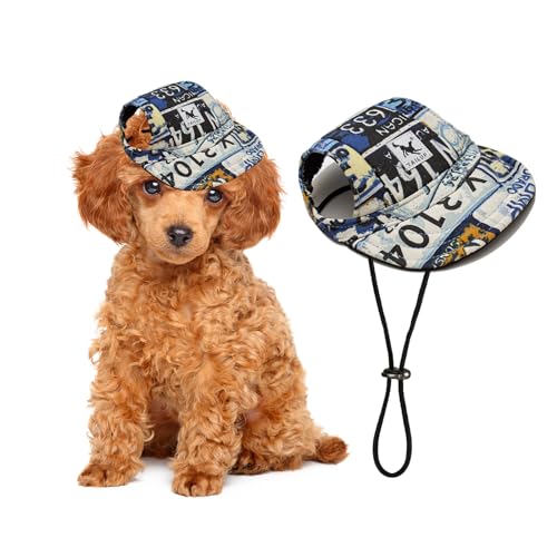 PETCUTE Hunde Baseballmütze,Verstellbar Atmungsaktiv Haustier Sonnenhut mit Ohrlöchern,Sonnenschutz Hut Hundecap mit Verstellbarem Kinnriemen,für Kleine, mittlere und große Hunde und Katzen,Outdoor PETCUTE Hunde Baseballmütze,Verstellbar Atmungsaktiv Haustier Sonnenhut mit Ohrlöchern,Sonnenschutz Hut Hundecap mit Verstellbarem Kinnriemen,für Kleine, mittlere und große Hunde und Katzen,Outdoor von PETCUTE