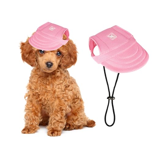 PETCUTE Hunde Baseballmütze,Verstellbar Atmungsaktiv Haustier Sonnenhut mit Ohrlöchern,Sonnenschutz Hut Hundecap mit Verstellbarem Kinnriemen,für Kleine, mittlere und große Hunde und Katzen,Outdoor PETCUTE Hunde Baseballmütze,Verstellbar Atmungsaktiv Haustier Sonnenhut mit Ohrlöchern,Sonnenschutz Hut Hundecap mit Verstellbarem Kinnriemen,für Kleine, mittlere und große Hunde und Katzen,Outdoor von PETCUTE