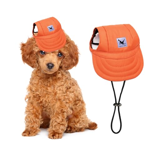 PETCUTE Hunde Baseballmütze,Verstellbar Atmungsaktiv Haustier Sonnenhut mit Ohrlöchern,Sonnenschutz Hut Hundecap mit Verstellbarem Kinnriemen,für Kleine, mittlere und große Hunde und Katzen,Outdoor PETCUTE Hunde Baseballmütze,Verstellbar Atmungsaktiv Haustier Sonnenhut mit Ohrlöchern,Sonnenschutz Hut Hundecap mit Verstellbarem Kinnriemen,für Kleine, mittlere und große Hunde und Katzen,Outdoor von PETCUTE