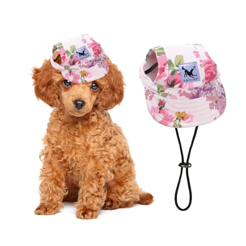 PETCUTE Hunde Baseballmütze,Verstellbar Atmungsaktiv Haustier Sonnenhut mit Ohrlöchern,Sonnenschutz Hut Hundecap mit Verstellbarem Kinnriemen,für Kleine, mittlere und große Hunde und Katzen,Outdoor PETCUTE Hunde Baseballmütze,Verstellbar Atmungsaktiv Haustier Sonnenhut mit Ohrlöchern,Sonnenschutz Hut Hundecap mit Verstellbarem Kinnriemen,für Kleine, mittlere und große Hunde und Katzen,Outdoor von PETCUTE