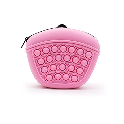 PETCUTE Hunde Futterbeutel für Hundetraining mit Clip,Tragbare Silikon Hundeleckerlibeutel für Hundetraining,Großes Fassungsvermöge Leckerlibeutel fur Hund mit Einzigartiges Blasen-Design,Rosa PETCUTE Hunde Futterbeutel für Hundetraining mit Clip,Tragbare Silikon Hundeleckerlibeutel für Hundetraining,Großes Fassungsvermöge Leckerlibeutel fur Hund mit Einzigartiges Blasen-Design,Rosa von PETCUTE