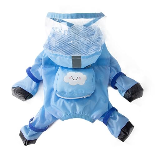 PETCUTE Hunde Regenmantel,wasserdichte Hunde-Regenjacke mit Kapuze,Verstellbare Vierbeiner Hunderegenmantel mit Leinenlöchern, Reflektierender Riemen,für kleine, mittelgroße Hunde PETCUTE Hunde Regenmantel,wasserdichte Hunde-Regenjacke mit Kapuze,Verstellbare Vierbeiner Hunderegenmantel mit Leinenlöchern, Reflektierender Riemen,für kleine, mittelgroße Hunde von PETCUTE