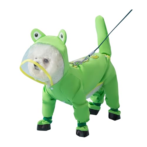 PETCUTE Hunde Regenmantel,wasserdichte Hunde-Regenjacke mit Kapuze,Verstellbare Vierbeiner Hunderegenmantel mit Leinenlöchern, Reflektierender Riemen,für kleine, mittelgroße Hunde PETCUTE Hunde Regenmantel,wasserdichte Hunde-Regenjacke mit Kapuze,Verstellbare Vierbeiner Hunderegenmantel mit Leinenlöchern, Reflektierender Riemen,für kleine, mittelgroße Hunde von PETCUTE