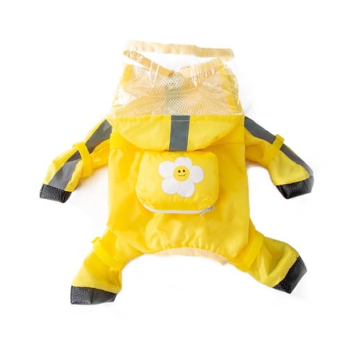 PETCUTE Hunde Regenmantel,wasserdichte Hunde-Regenjacke mit Kapuze,Verstellbare Vierbeiner Hunderegenmantel mit Leinenlöchern, Reflektierender Riemen,für kleine, mittelgroße Hunde PETCUTE Hunde Regenmantel,wasserdichte Hunde-Regenjacke mit Kapuze,Verstellbare Vierbeiner Hunderegenmantel mit Leinenlöchern, Reflektierender Riemen,für kleine, mittelgroße Hunde von PETCUTE