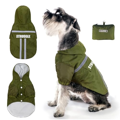 PETCUTE Hunde Regenmantel Regenjacke Hund mit Bauchschutz Dackel Regenmantel füR Kleine GroßE Hunde Leichter Verstaubarer Kapuzen Hunde Regenmantel Poncho Wasserdicht Atmungsaktive PETCUTE Hunde Regenmantel Regenjacke Hund mit Bauchschutz Dackel Regenmantel füR Kleine GroßE Hunde Leichter Verstaubarer Kapuzen Hunde Regenmantel Poncho Wasserdicht Atmungsaktive von PETCUTE