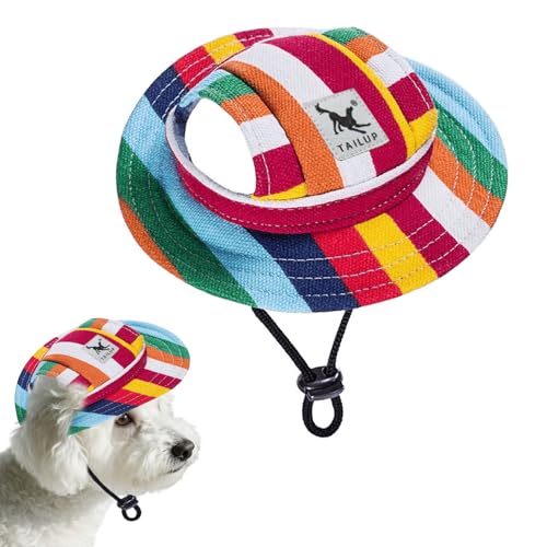 PETCUTE Hunde-Sonnenhut, Verstellbar,Hund Sommer Sonnenschutz Hut mit Ohrlöchern, Sommer Baseballmütze für Haustiere, Outdoor-Sport, Sonnenhaube für kleine Hunde, Welpen, Katzen,L PETCUTE Hunde-Sonnenhut, Verstellbar,Hund Sommer Sonnenschutz Hut mit Ohrlöchern, Sommer Baseballmütze für Haustiere, Outdoor-Sport, Sonnenhaube für kleine Hunde, Welpen, Katzen,L von PETCUTE