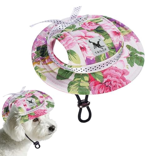 PETCUTE Hunde-Sonnenhut, Verstellbar,Hund Sommer Sonnenschutz Hut mit Ohrlöchern, Sommer Baseballmütze für Haustiere, Outdoor-Sport, Sonnenhaube für kleine Hunde, Welpen, Katzen,L PETCUTE Hunde-Sonnenhut, Verstellbar,Hund Sommer Sonnenschutz Hut mit Ohrlöchern, Sommer Baseballmütze für Haustiere, Outdoor-Sport, Sonnenhaube für kleine Hunde, Welpen, Katzen,L von PETCUTE