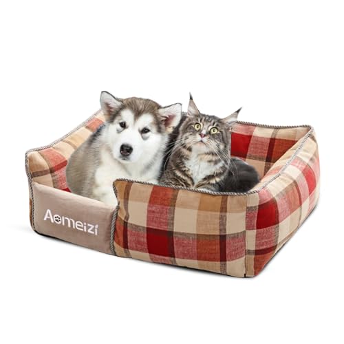 PETCUTE Hundebett Mittelgroße Grosse Hunde,Orthopädisches Hundekorb mit Abnehmbarem Waschbarem Bezug,Waschbar Hundebetten Hundekörbchen mit Rutschfestem Boden,Weich Hundesofa,Rot,L PETCUTE Hundebett Mittelgroße Grosse Hunde,Orthopädisches Hundekorb mit Abnehmbarem Waschbarem Bezug,Waschbar Hundebetten Hundekörbchen mit Rutschfestem Boden,Weich Hundesofa,Rot,L von PETCUTE