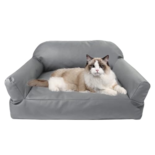 PETCUTE Hundebett Mittelgroße Hunde,Wasserdicht Hundesofa mit Bezug Abnehmbar und Waschbar,Orthopädisches Hundebett,rutschfest Hundesofa Kissen für Kleine, Mittelgroße & Große Hunde von PETCUTE