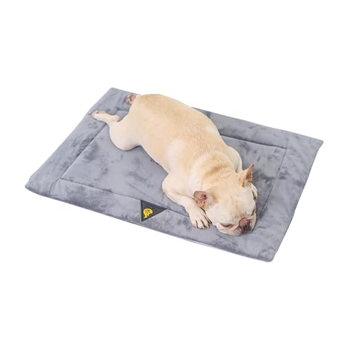 PETCUTE Hundebett Mittelgroße Kleine Hunde,Waschbar Hundematte Hundekissen,Flauschige Weiche und Warme Hundedecke mit Rutschfester Unterseite,Superweich Hundematratze für Kiste von PETCUTE