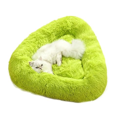 PETCUTE Hundebett Waschbar,Flauschiges Plüsch Katzenbett für Katzen und kleine Hunde, Dreiecke Beruhigendes Hundekissen mit Rutschfestem Boden, Weiches Hundekissen Kleine Hunde, Katzenkorb PETCUTE Hundebett Waschbar,Flauschiges Plüsch Katzenbett für Katzen und kleine Hunde, Dreiecke Beruhigendes Hundekissen mit Rutschfestem Boden, Weiches Hundekissen Kleine Hunde, Katzenkorb von PETCUTE