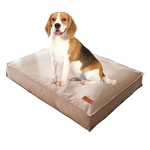PETCUTE Hundebett für Kleine Hunde,Wasserdichtes Hundekissen,Orthopädisches Hundebett Grosse Hunde mit Abnehmbarem Bezug und Rutschfestem Boden,Waschbar Hundematratze PETCUTE Hundebett für Kleine Hunde,Wasserdichtes Hundekissen,Orthopädisches Hundebett Grosse Hunde mit Abnehmbarem Bezug und Rutschfestem Boden,Waschbar Hundematratze von PETCUTE