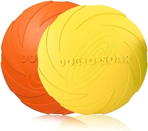 PETCUTE Hundefrisbee Hund Scheibe Hundespielzeug Frisbee Disc für Hunde 2 Stück ø 15 cm von PETCUTE