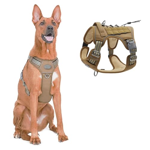PETCUTE Hundegeschirr für Große Hunde, Anti Zug No Pull Hundegeschirr,Reflektierend Atmungsaktiv Brustgeschirr für kleine Hunde mit Gepolstert Griff,Hunde Sicherheitsgeschirr mit D-Ring PETCUTE Hundegeschirr für Große Hunde, Anti Zug No Pull Hundegeschirr,Reflektierend Atmungsaktiv Brustgeschirr für kleine Hunde mit Gepolstert Griff,Hunde Sicherheitsgeschirr mit D-Ring von PETCUTE