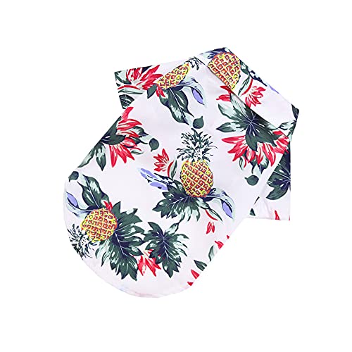 PETCUTE Hundehemd Kleidung,Hund Hawaii Hemd,Modisch Atmungsaktiv Hunde Sommer T-Shirt,Freizeithemd Coole Sommer Seabeach Tank Top Weste für kleine Hund Welpen Katze von PETCUTE