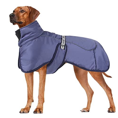 PETCUTE Hundejacke,Wasserdichter Hundemantel,Reflektierende Hund Wintermantel für Kaltes Wetter mit D-Ring,Sicherheitsverriegelung,Warmer Mantel für Hund Indoor & Outdoor Camping Wandern von PETCUTE