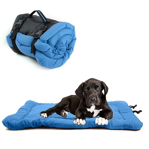 PETCUTE Hundekissen große Hunde,Waschbar Faltbar Hundebett Mittelgroße Hunde,Wasserdicht,Anti-Angst Hundematte Hundematratze mit Rutschfester Unterseite,für den Außeneinsatz PETCUTE Hundekissen große Hunde,Waschbar Faltbar Hundebett Mittelgroße Hunde,Wasserdicht,Anti-Angst Hundematte Hundematratze mit Rutschfester Unterseite,für den Außeneinsatz von PETCUTE