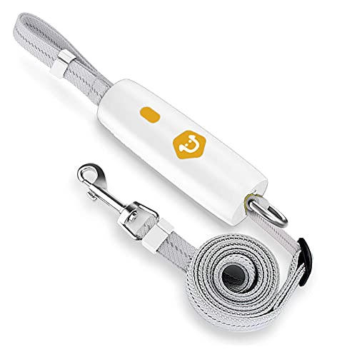 PETCUTE Hundeleine, Haustierleine mit Handgelenkschlaufe für kleine und mittelgroße Hunde,Verstellbare Länge mit Rutschfester Griff und Hochreflektierendes Starkes Nylonband Weiß PETCUTE Hundeleine, Haustierleine mit Handgelenkschlaufe für kleine und mittelgroße Hunde,Verstellbare Länge mit Rutschfester Griff und Hochreflektierendes Starkes Nylonband Weiß von PETCUTE