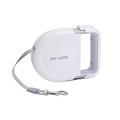 PETCUTE Hundeleines, Einziehbar Hundeleine für Kleine,Verstellbar Hundeleine mit Ergonomischem Einziehbar Griff,Einhandbremse,Pause,Verriegelung,Nylonband,Hund Leine für Kleine&Große Hunde von PETCUTE