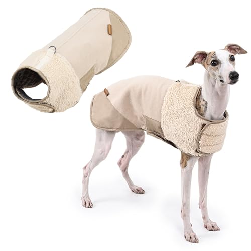 PETCUTE Hundemäntel für Kaltes Wetter,Winddicht Hunde Winterjacke mit D-Ring,Warme Fleece Haustierbekleidung für Winter,Verstellbare Hundejacke Winter für Kleine Mittel Hunde von PETCUTE