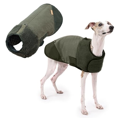 PETCUTE Hundemäntel für Kaltes Wetter,Winddicht Hunde Winterjacke mit D-Ring,Warme Fleece Haustierbekleidung für Winter,Verstellbare Hundejacke Winter für Kleine Mittel Hunde von PETCUTE