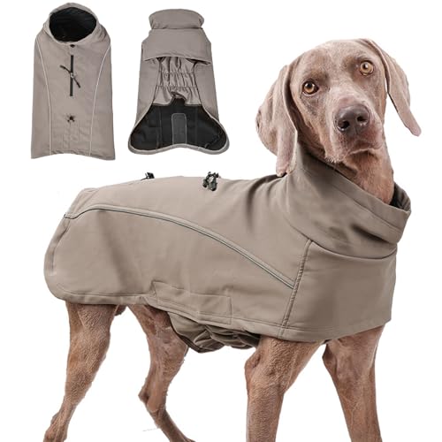 PETCUTE Hundemantel Wasserdicht,Reflektierende Hundejacke mit Geschirr Offnung,Einstellbar Hundemantel Winter Warmer Hundejacke,Hundeweste Hunde Bekleidung für Winter Herbst PETCUTE Hundemantel Wasserdicht,Reflektierende Hundejacke mit Geschirr Offnung,Einstellbar Hundemantel Winter Warmer Hundejacke,Hundeweste Hunde Bekleidung für Winter Herbst von PETCUTE