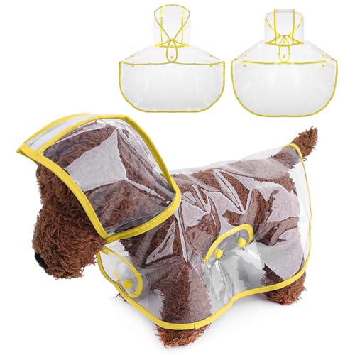 PETCUTE Hunderegenmantel,Wasserdichter Haustier-Regenmantel mit Kapuze,Transparent, PVC, Atmungsaktiv,Hunde Regenmantel mit Knopfverschluss,Geeignet für mittlere und große Hunde PETCUTE Hunderegenmantel,Wasserdichter Haustier-Regenmantel mit Kapuze,Transparent, PVC, Atmungsaktiv,Hunde Regenmantel mit Knopfverschluss,Geeignet für mittlere und große Hunde von PETCUTE