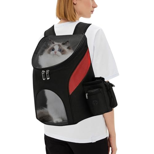 PETCUTE Hunderucksack Katzenrucksack Rucksack für kleine Hunde Haustiertragetasche Taschen mit Abnehmbarer Matte von PETCUTE