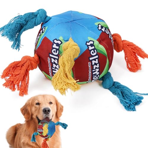PETCUTE Hundespielzeug, Quietschendes Hundespielzeug, Großes Hundespielzeug mit Knitterpapier, Gefülltes Hundekauspielzeug für Welpen/Kleine/Mittlere/große Hunde,aus Natürlicher Baumwolle von PETCUTE