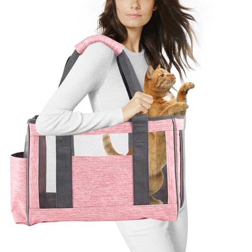 PETCUTE Hundetasche,Airline Genehmigt Transporttasche für Hunde, Transporttasche für Haustiere mit Schultergurt,Atmungsaktiv Tragetasche Katzen Haustiertasche für Kleine Hunde PETCUTE Hundetasche,Airline Genehmigt Transporttasche für Hunde, Transporttasche für Haustiere mit Schultergurt,Atmungsaktiv Tragetasche Katzen Haustiertasche für Kleine Hunde von PETCUTE