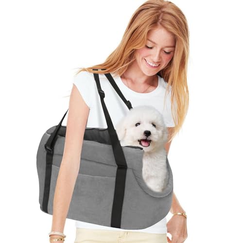 PETCUTE Transporttasche mit Schultergurt für Hunde, für Reisen, für Hunde und Katzen, kleine Haustiere von PETCUTE
