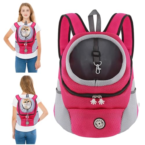 PETCUTE Hundetragerucksack,Verstellbarer Haustier Rucksack für Kleine Hunde und Katzen,Gepolsterter Schultergurt,Wasserdichter Boden,Atmungsaktiv,Haustier-Fronttasche mit Sicherheitshaken,zum Wandern PETCUTE Hundetragerucksack,Verstellbarer Haustier Rucksack für Kleine Hunde und Katzen,Gepolsterter Schultergurt,Wasserdichter Boden,Atmungsaktiv,Haustier-Fronttasche mit Sicherheitshaken,zum Wandern von PETCUTE