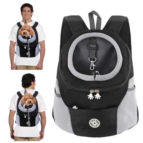PETCUTE Hundetragerucksack,Verstellbarer Haustier Rucksack für Kleine Hunde und Katzen,Gepolsterter Schultergurt,Wasserdichter Boden,Atmungsaktiv,Haustier-Fronttasche mit Sicherheitshaken,zum Wandern PETCUTE Hundetragerucksack,Verstellbarer Haustier Rucksack für Kleine Hunde und Katzen,Gepolsterter Schultergurt,Wasserdichter Boden,Atmungsaktiv,Haustier-Fronttasche mit Sicherheitshaken,zum Wandern von PETCUTE