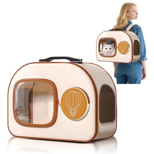 PETCUTE Hundetransportbox mit Rollen,Faltbarer Katzenrucksack mit Innerer Sicherheitsleine,Tragbar und Atmungsaktiv,Hunderucksack mit Abnehmbaren Rollrädern,für kleine Hunde und mittelgroße Katzen PETCUTE Hundetransportbox mit Rollen,Faltbarer Katzenrucksack mit Innerer Sicherheitsleine,Tragbar und Atmungsaktiv,Hunderucksack mit Abnehmbaren Rollrädern,für kleine Hunde und mittelgroße Katzen von PETCUTE