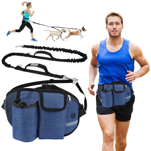 PETCUTE Joggingleine Hunde für Laufen,Wandern,Freihandleinen für Hunde mit Reflektierende Nähte und Kotbeutelspender,Hunde Joggingleine für große und mittelgroße Hunde mit Doppelgriff Bauchgurt PETCUTE Joggingleine Hunde für Laufen,Wandern,Freihandleinen für Hunde mit Reflektierende Nähte und Kotbeutelspender,Hunde Joggingleine für große und mittelgroße Hunde mit Doppelgriff Bauchgurt von PETCUTE